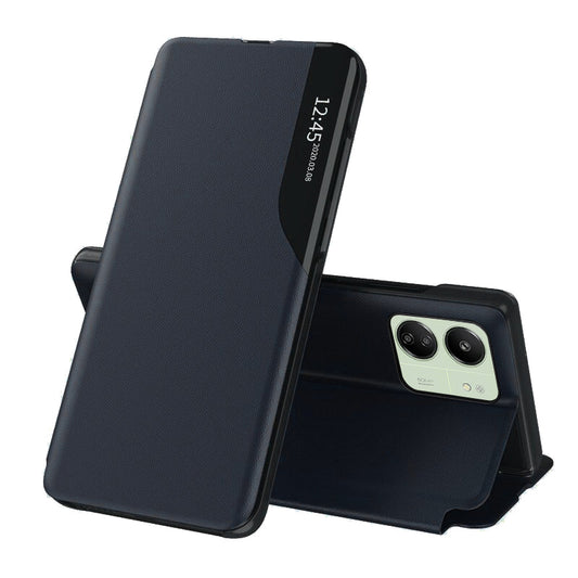 Husa de protectie Techsuit eFold Series compatibila cu Xiaomi Redmi 13C 4G, acoperire spate, albastru