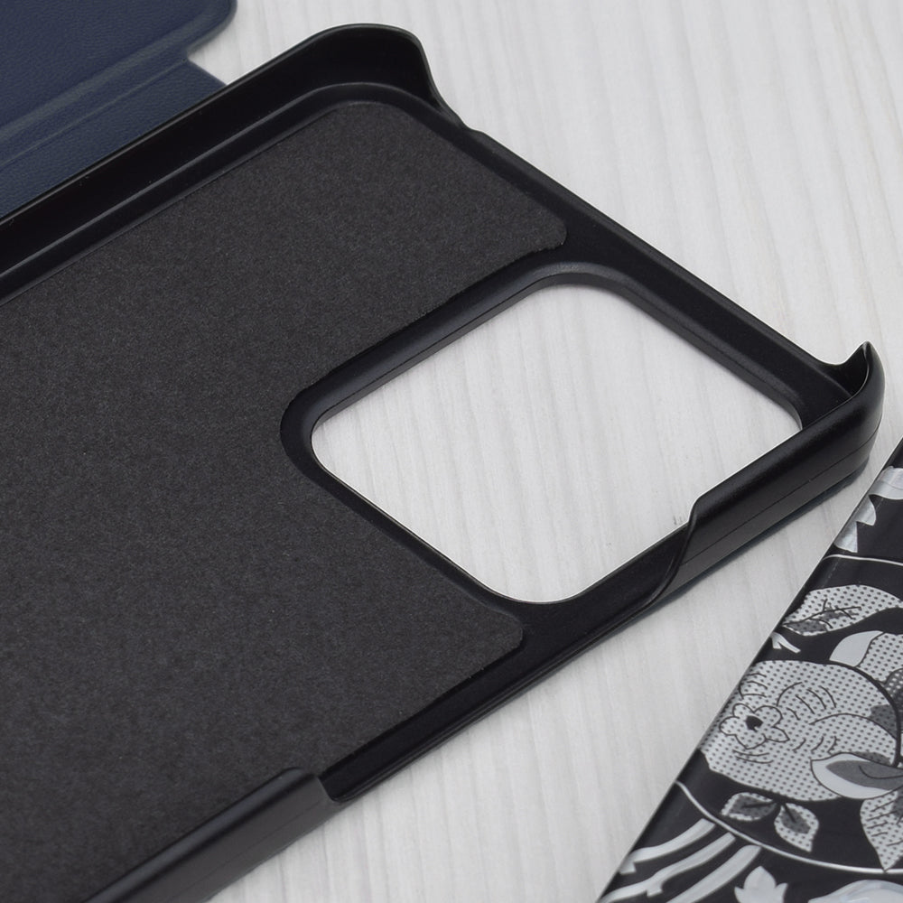 Husa de protectie Techsuit eFold Series compatibila cu Xiaomi Redmi 13C 5G, acoperire spate, albastru
