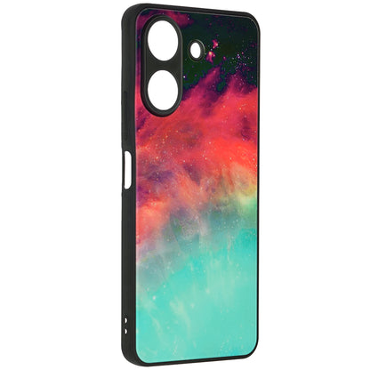 Husa de protectie Techsuit Glaze Series compatibila cu Xiaomi Redmi 13C 4G, acoperire spate, Fiery Ocean