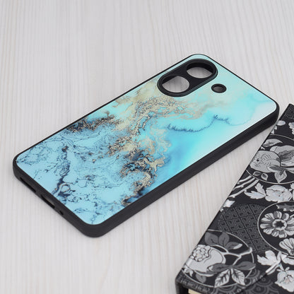 Husa de protectie Techsuit Glaze Series compatibila cu Xiaomi Redmi 13C 4G, acoperire spate, Blue Ocean
