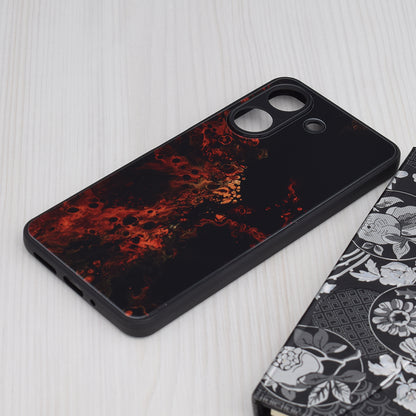 Husa de protectie Techsuit Glaze Series compatibila cu Xiaomi Redmi A3, acoperire spate, Fiery Ocean