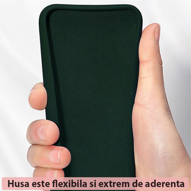 Husa de protectie Techsuit Soft Edge Silicone compatibila cu Samsung Galaxy A05, acoperire spate, verde inchis