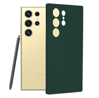 Husa de protectie Techsuit Soft Edge Silicone compatibila cu Samsung Galaxy S24 Ultra, acoperire spate, verde inchis