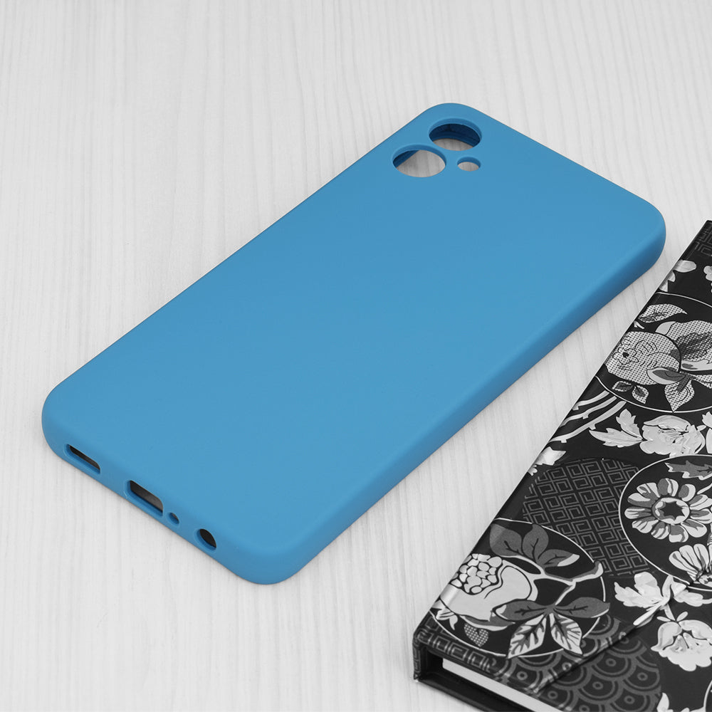 Husa de protectie Techsuit Soft Edge Silicone compatibila cu Samsung Galaxy A05, acoperire spate, albastru deschis