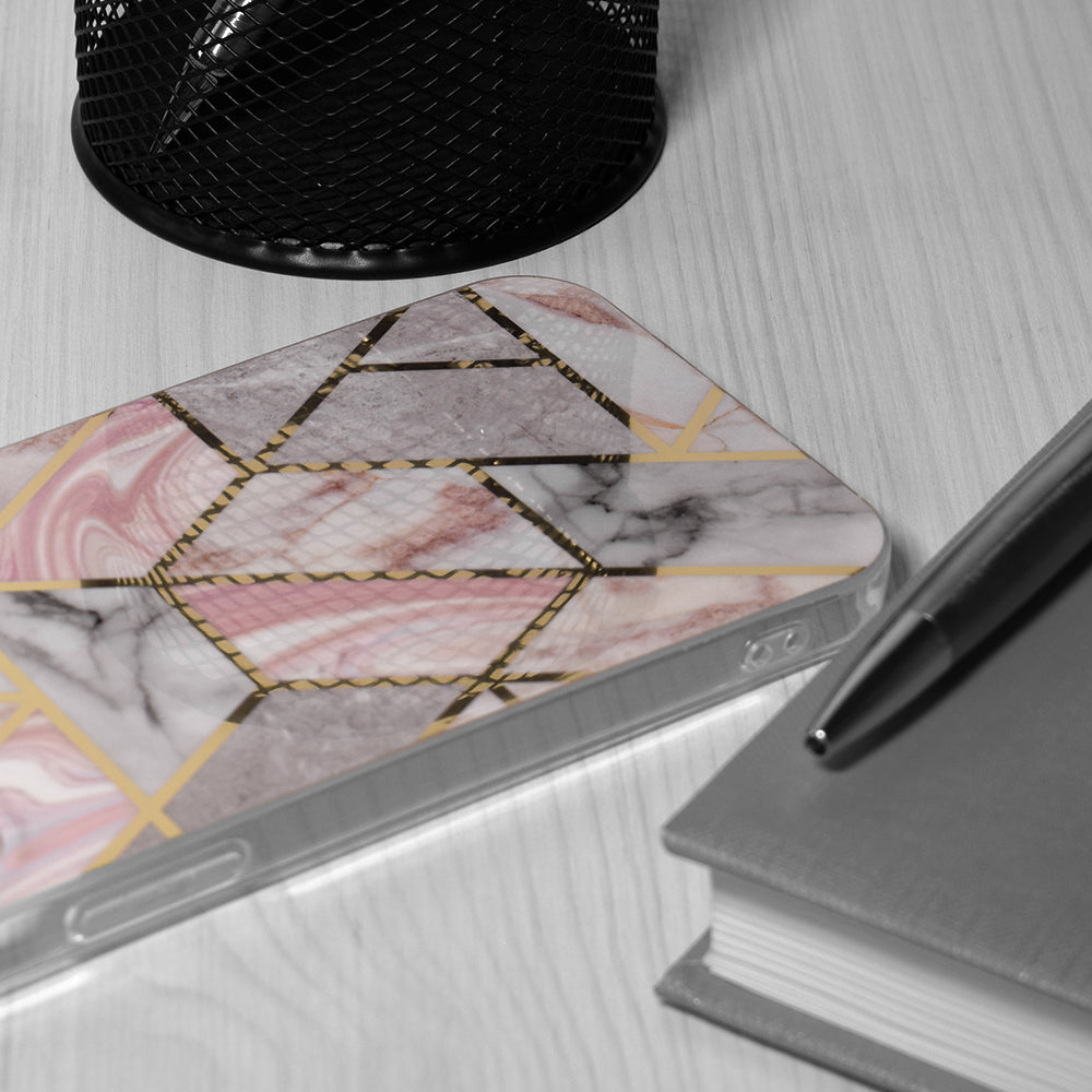 Husa de protectie Techsuit Marble Series compatibila cu Honor X7b, acoperire spate, Green Hex