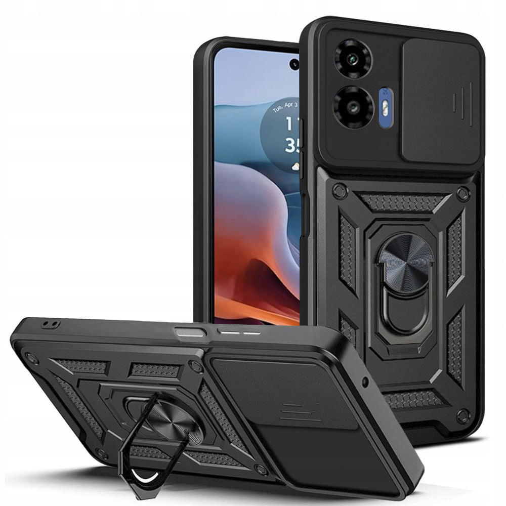 Husa de protectie Techsuit CamShield Series compatibila cu Motorola Moto G34, acoperire spate, negru