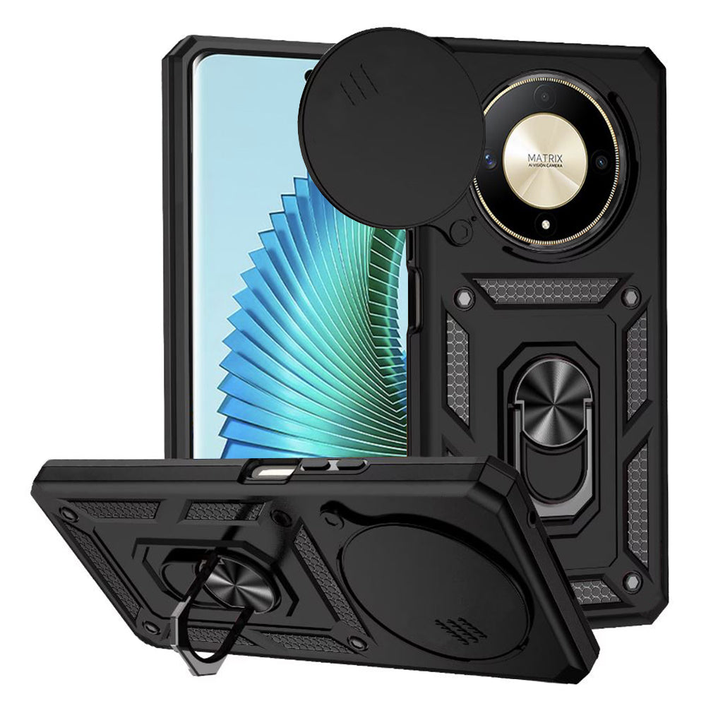 Husa de protectie Techsuit CamShield Series compatibila cu Honor Magic6 Lite, acoperire spate, negru