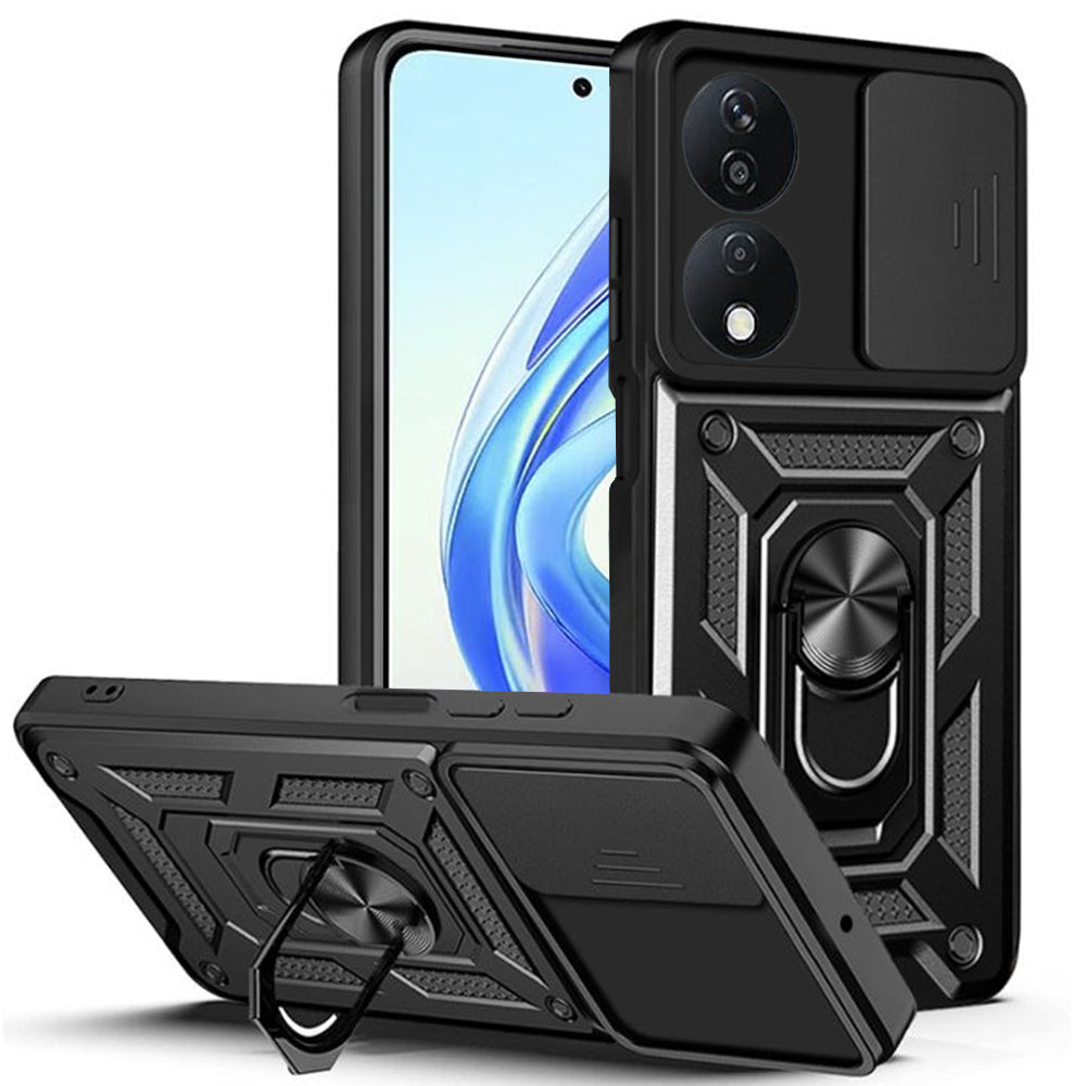 Husa de protectie Techsuit CamShield Series compatibila cu Honor X7b, acoperire spate, negru
