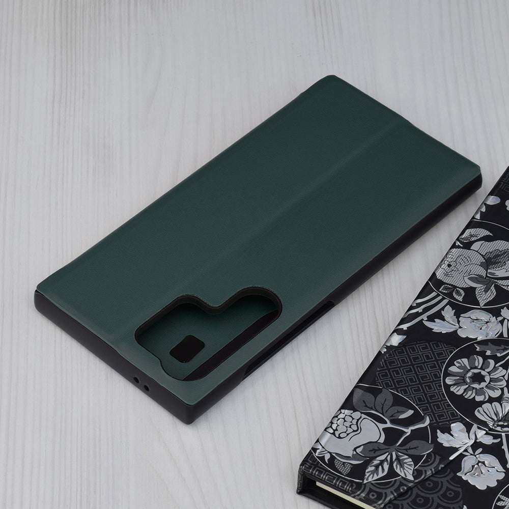 Husa de protectie Techsuit eFold Series compatibila cu Samsung Galaxy S24 Ultra, acoperire spate, verde inchis