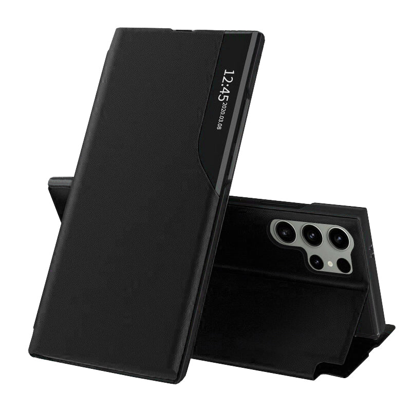 Husa de protectie Techsuit eFold Series compatibila cu Samsung Galaxy S24 Ultra, acoperire spate, negru