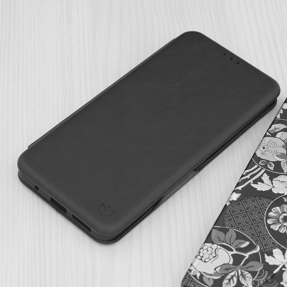 Husa de protectie Techsuit Safe Wallet Plus compatibila cu Motorola Moto G13, acoperire spate, negru