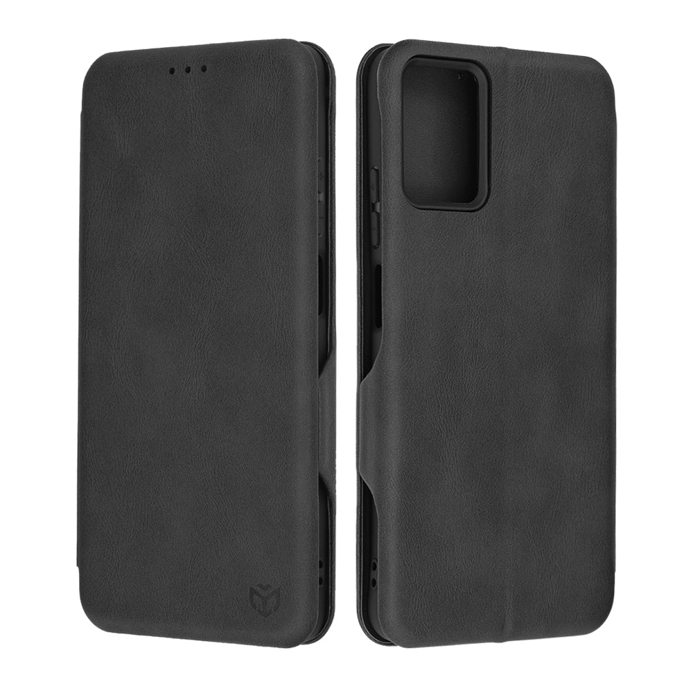 Husa de protectie Techsuit Safe Wallet Plus compatibila cu Motorola Moto G34, acoperire spate, negru