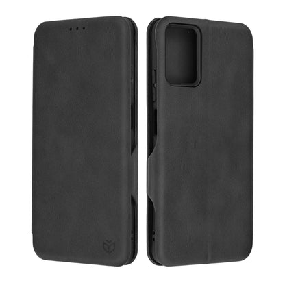 Husa de protectie Techsuit Safe Wallet Plus compatibila cu Motorola Moto G34, acoperire spate, negru