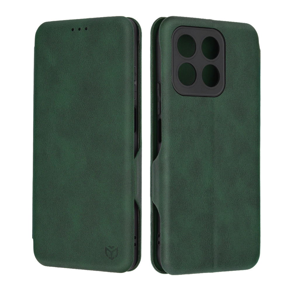 Husa de protectie Techsuit Safe Wallet Plus compatibila cu Honor X8b, acoperire spate, verde