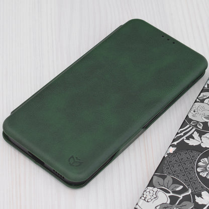Husa de protectie Techsuit Safe Wallet Plus compatibila cu Honor X8b, acoperire spate, verde