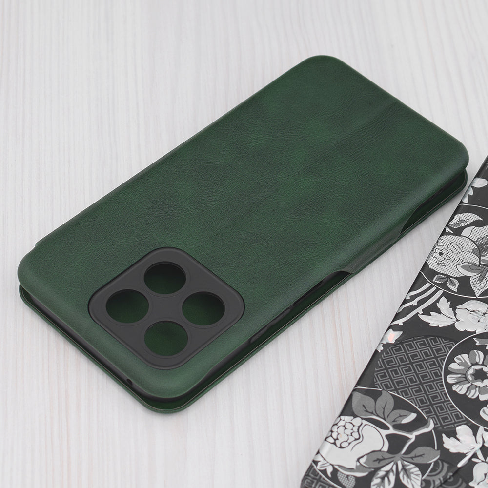 Husa de protectie Techsuit Safe Wallet Plus compatibila cu Honor X8b, acoperire spate, verde