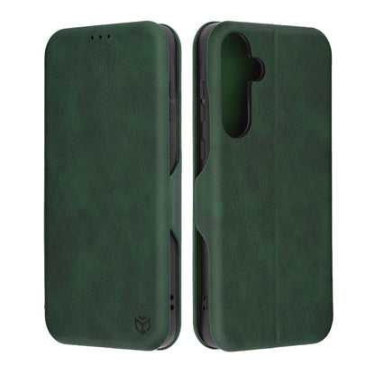 Husa de protectie Techsuit Safe Wallet Plus compatibila cu Samsung Galaxy A55 5G, acoperire spate, verde