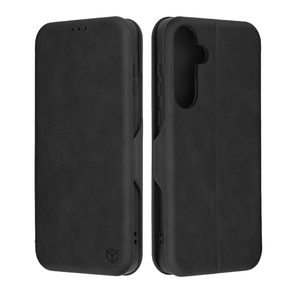 Husa de protectie Techsuit Safe Wallet Plus compatibila cu Samsung Galaxy A55 5G, acoperire spate, negru