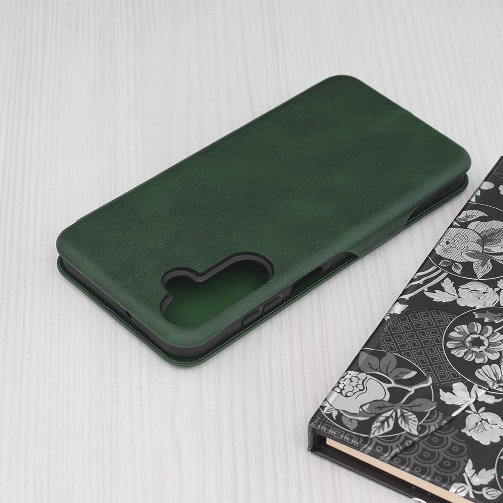 Husa de protectie Techsuit Safe Wallet Plus compatibila cu Samsung Galaxy A25 5G, acoperire spate, verde