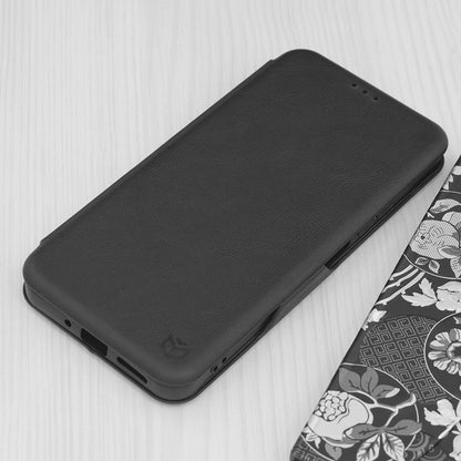 Husa de protectie Techsuit Safe Wallet Plus compatibila cu Xiaomi Redmi Note 10 Pro, acoperire spate, negru