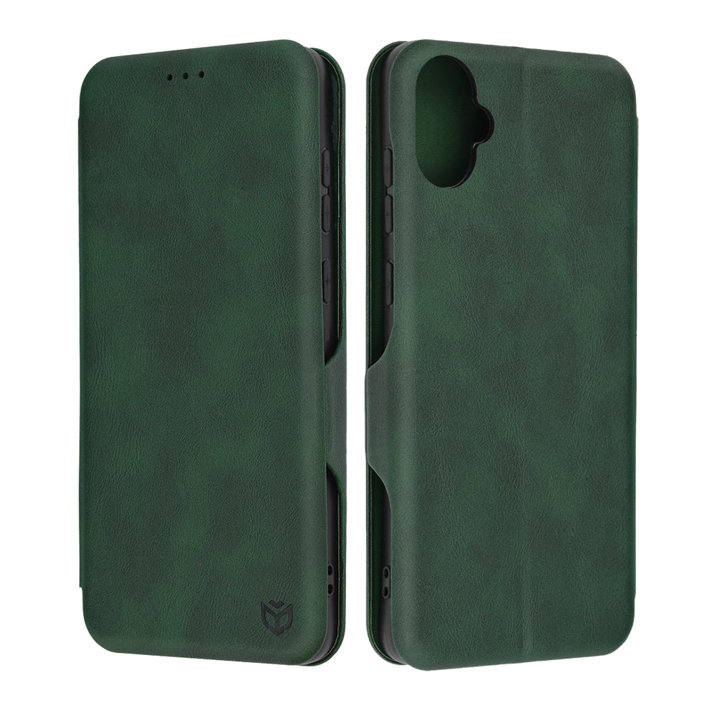 Husa de protectie Techsuit Safe Wallet Plus compatibila cu Samsung Galaxy A05, acoperire spate, verde