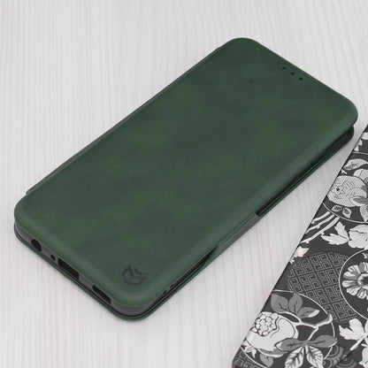 Husa de protectie Techsuit Safe Wallet Plus compatibila cu Samsung Galaxy A05, acoperire spate, verde