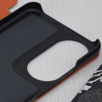 Husa de protectie Techsuit eFold Series compatibila cu Honor Magic5 Lite, acoperire spate, oranj