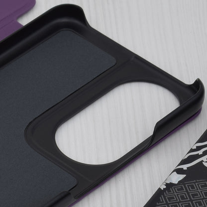 Husa de protectie Techsuit eFold Series compatibila cu Honor Magic5 Lite, acoperire spate, mov