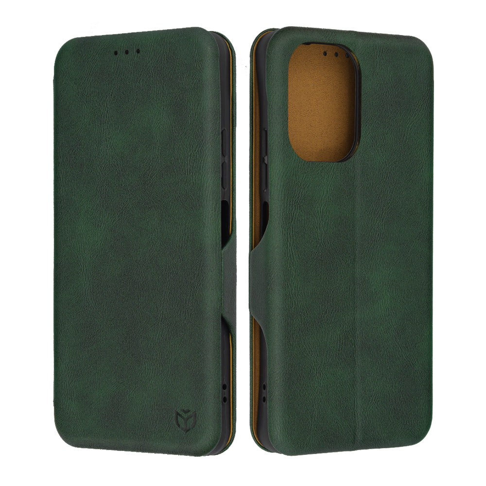 Husa de protectie Techsuit Safe Wallet Plus compatibila cu Xiaomi Redmi Poco C65, acoperire spate, verde