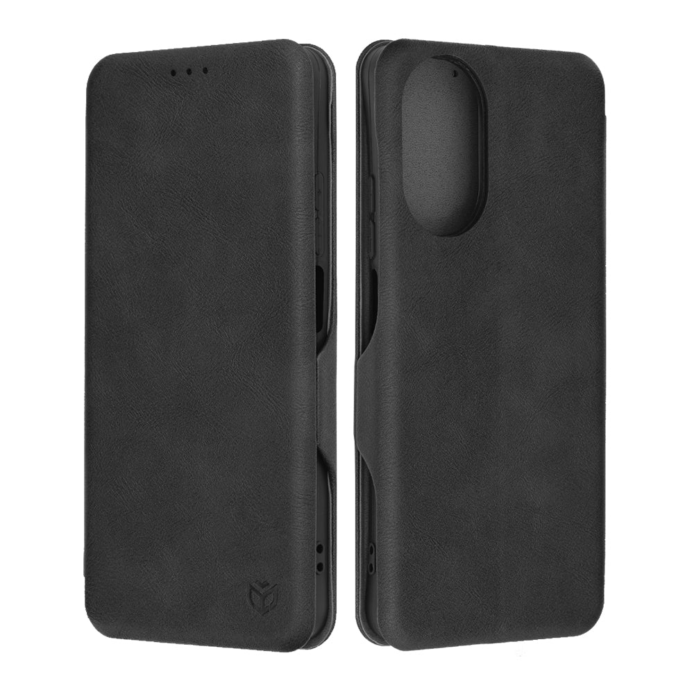 Husa de protectie Techsuit Safe Wallet Plus compatibila cu Realme C67 4G, acoperire spate, negru