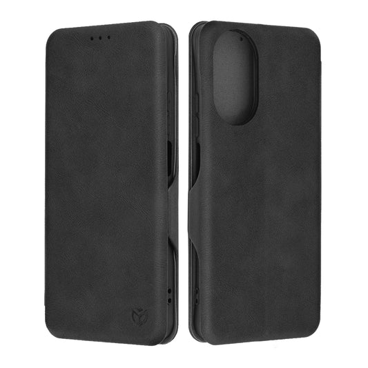 Husa de protectie Techsuit Safe Wallet Plus compatibila cu Realme C67 4G, acoperire spate, negru