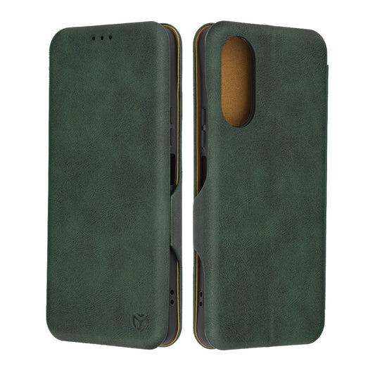 Husa de protectie Techsuit Safe Wallet Plus compatibila cu Honor X5 Plus, acoperire spate, verde