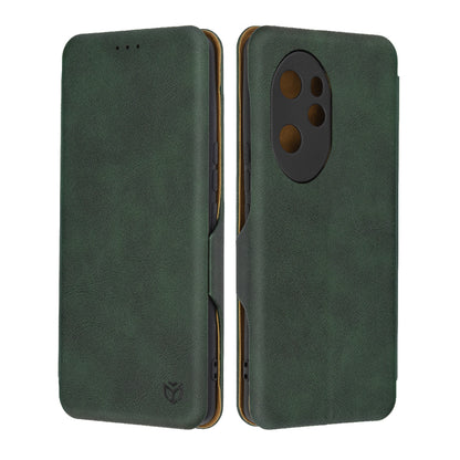 Husa de protectie Techsuit Safe Wallet Plus compatibila cu Honor 100 Pro, acoperire spate, verde