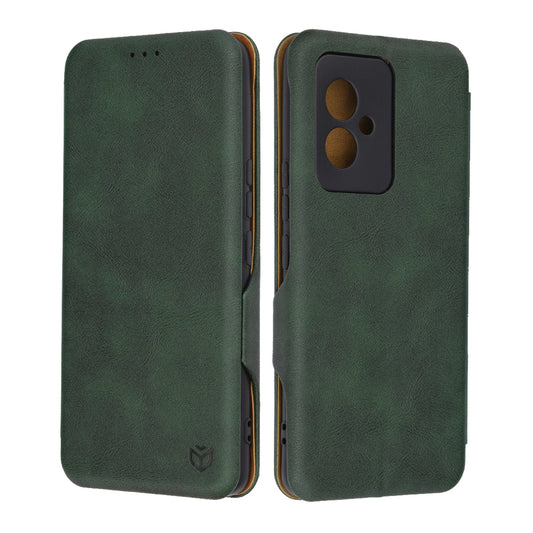 Husa de protectie Techsuit Safe Wallet Plus compatibila cu Honor 100, acoperire spate, verde
