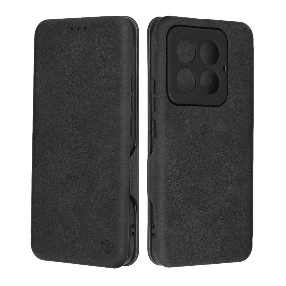 Husa de protectie Techsuit Safe Wallet Plus compatibila cu Xiaomi 14 Pro, acoperire spate, negru