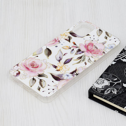 Husa de protectie Techsuit Marble Series compatibila cu Samsung Galaxy A05, acoperire spate, Chloe White