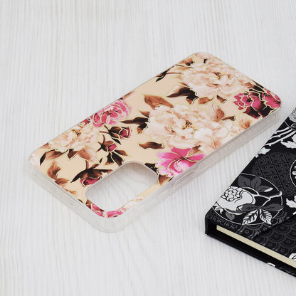 Husa de protectie Techsuit Marble Series compatibila cu Samsung Galaxy A15 5G, acoperire spate, Mary, Berry Nude