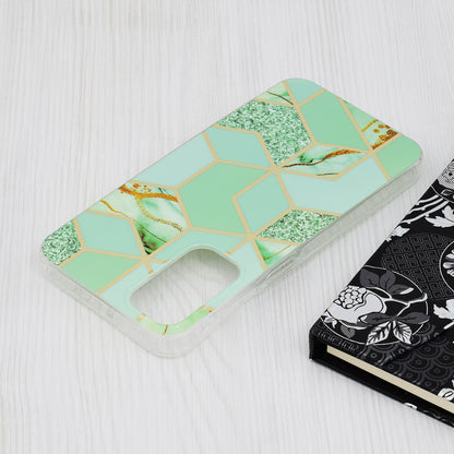 Husa de protectie Techsuit Marble Series compatibila cu Samsung Galaxy A15 5G, acoperire spate, Green Hex
