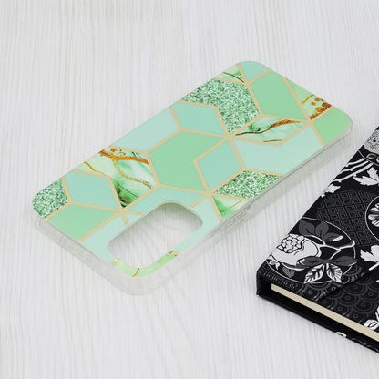 Husa de protectie Techsuit Marble Series compatibila cu Samsung Galaxy A25 5G, acoperire spate, Green Hex