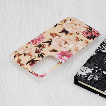 Husa de protectie Techsuit Marble Series compatibila cu Samsung Galaxy A35 5G, acoperire spate, Mary, Berry Nude