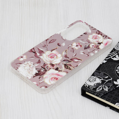 Husa de protectie Techsuit Marble Series compatibila cu Samsung Galaxy A55 5G, acoperire spate, Bloom of Ruth, Gray