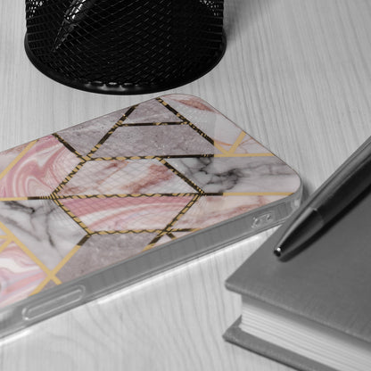 Husa de protectie Techsuit Marble Series compatibila cu Samsung Galaxy S24 Plus, acoperire spate, Pink Hex