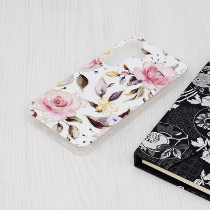 Husa de protectie Techsuit Marble Series compatibila cu Samsung Galaxy S24, acoperire spate, Chloe White