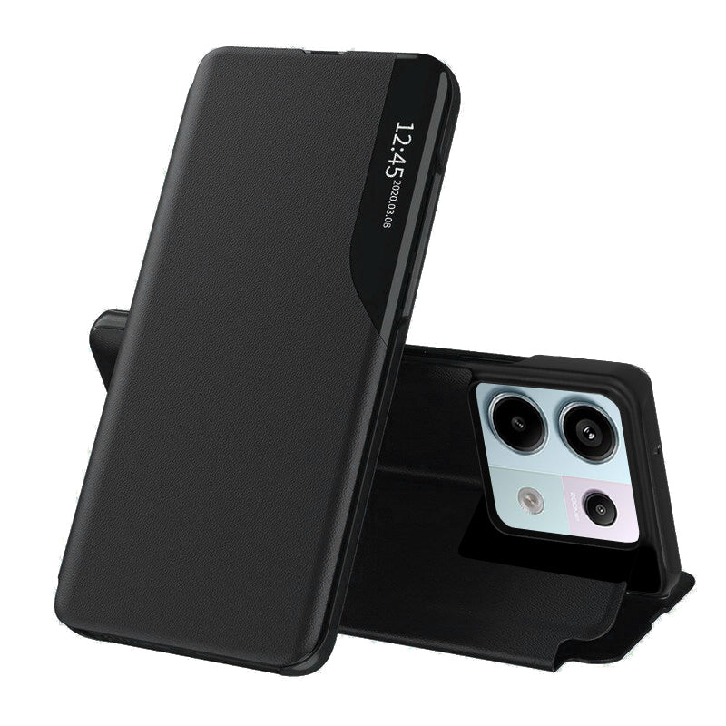 Husa de protectie Techsuit eFold Series compatibila cu Xiaomi Redmi Poco X6, acoperire spate, negru