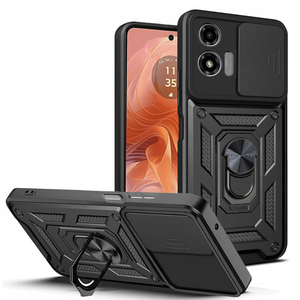 Husa de protectie Techsuit CamShield Series compatibila cu Motorola Moto E14, acoperire spate, negru