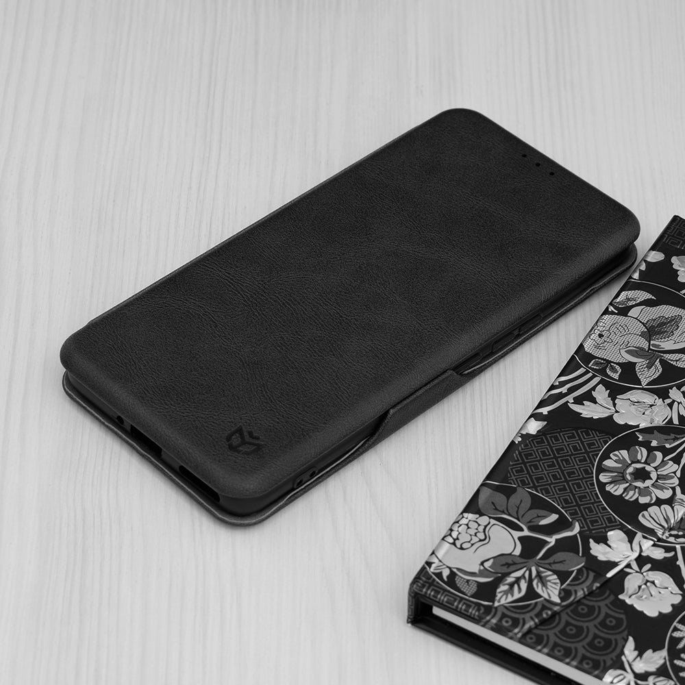 Husa de protectie Techsuit Safe Wallet Plus compatibila cu Honor 100 Pro, acoperire spate, negru
