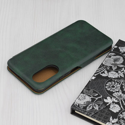 Husa de protectie Techsuit Safe Wallet Plus compatibila cu Honor Magic6 Pro, acoperire spate, verde