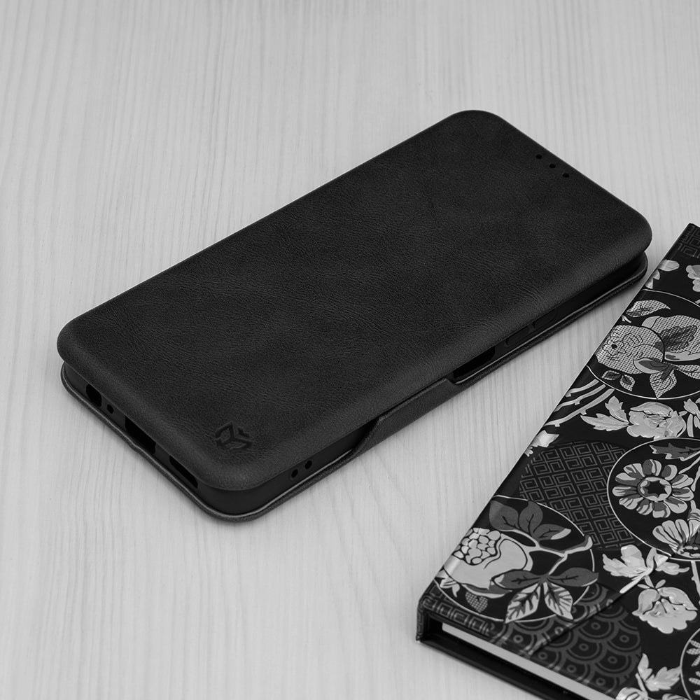 Husa de protectie Techsuit Safe Wallet Plus compatibila cu Honor Magic6 Pro, acoperire spate, negru