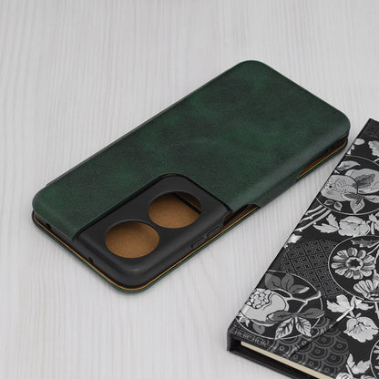Husa de protectie Techsuit Safe Wallet Plus compatibila cu Honor X7b 5G, acoperire spate, verde