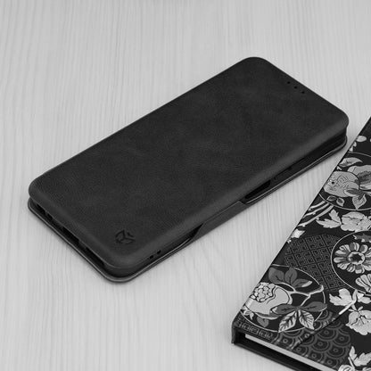Husa de protectie Techsuit Safe Wallet Plus compatibila cu Realme C67 4G, acoperire spate, negru